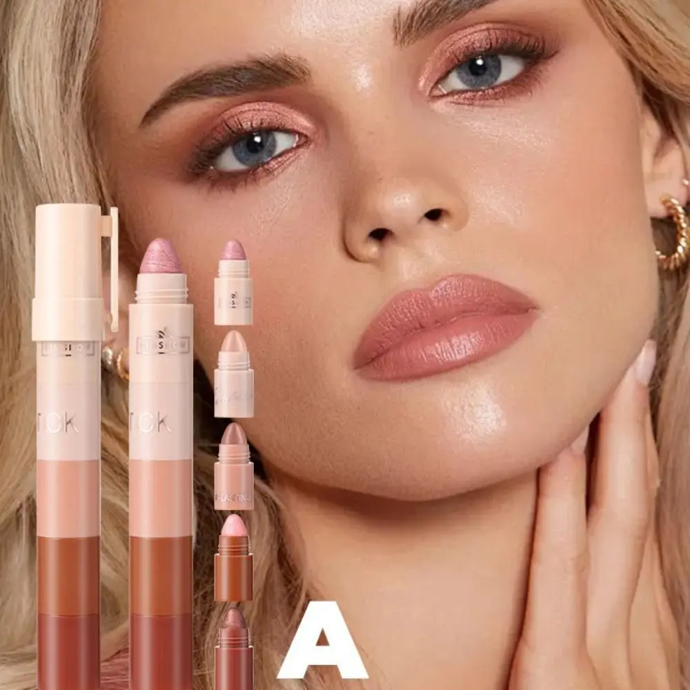 ใหม่ 5 in 1 อายแชโดว์ดินสอกันน้ําสีสูงอายแชโดว์ Crayon Moisturizing Matte Eye Highlighter ปากกาผู้หญิง