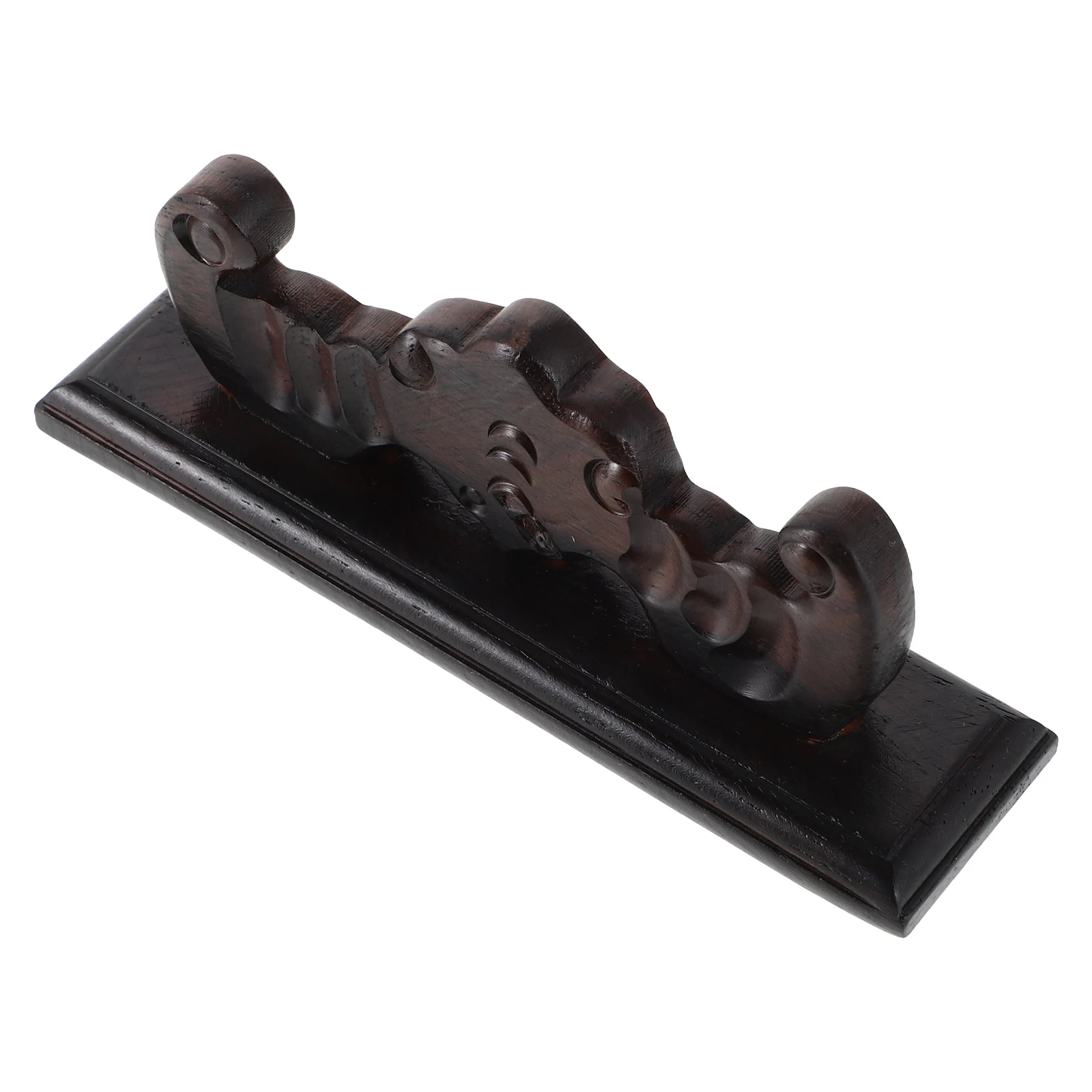 

Bamboo Flute Display Stand Desktop Stand for Two Flutes Ancient Style Solid Wood Musical Instrument Storage Rack