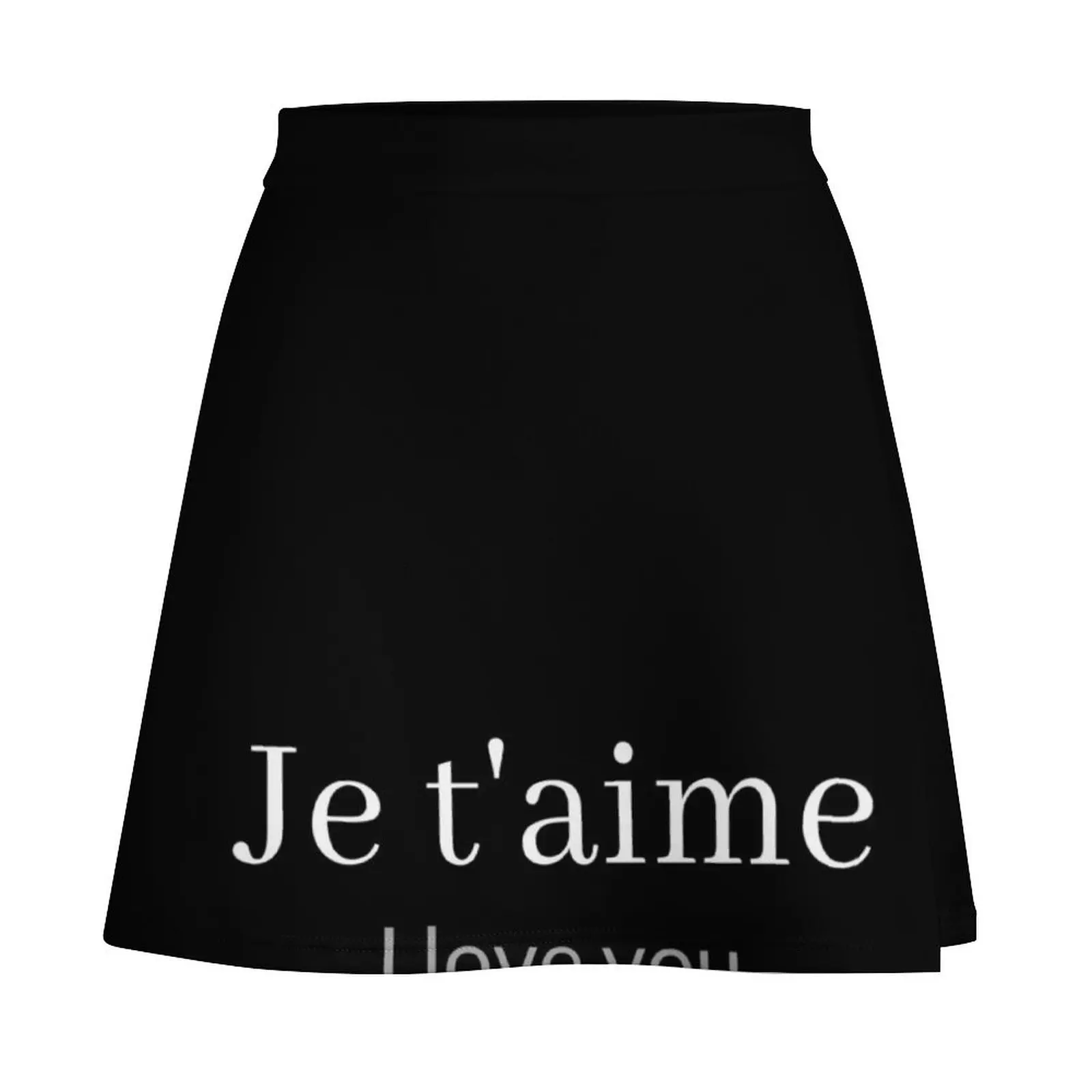 Je t'aime - I love you Mini Skirt novelty in clothes kawaii skirt Mini Skirt