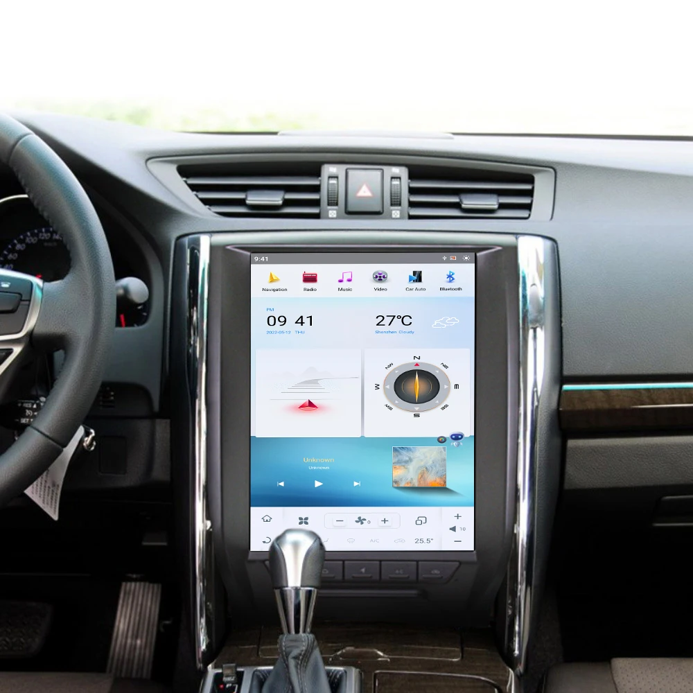 12.1 "شاشة أندرويد 13 ستيريو سيارة لتويوتا ريز 2010 2011 2012 - 2013 تسلا نمط نظام تحديد المواقع نافي مشغل وسائط متعددة راديو رئيس وحدة #2