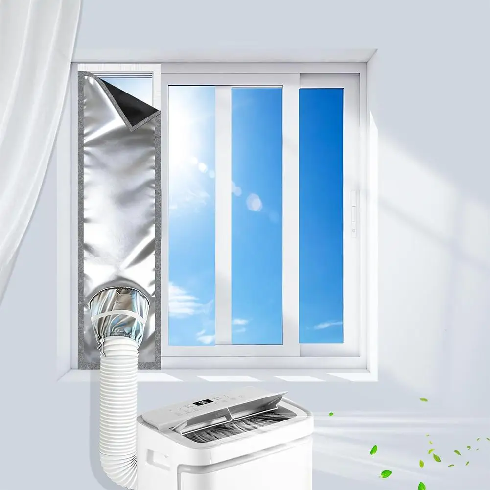 Portable Air Conditioner Window Seal Cloth Universal AC Window Sealing Kit For Sliding Door Casement Window
