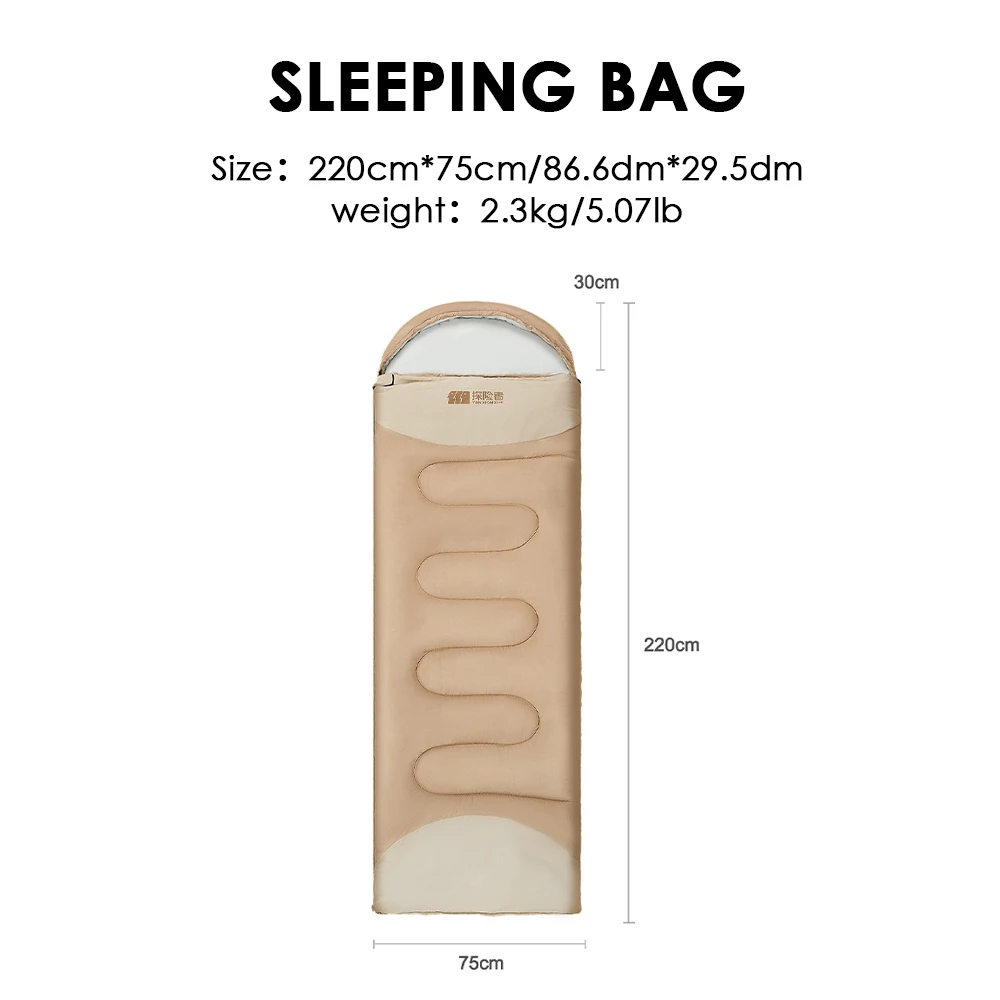 Sleeping bag adult outdoor adult portable thickened cold proof winter camping single double quilt dual use