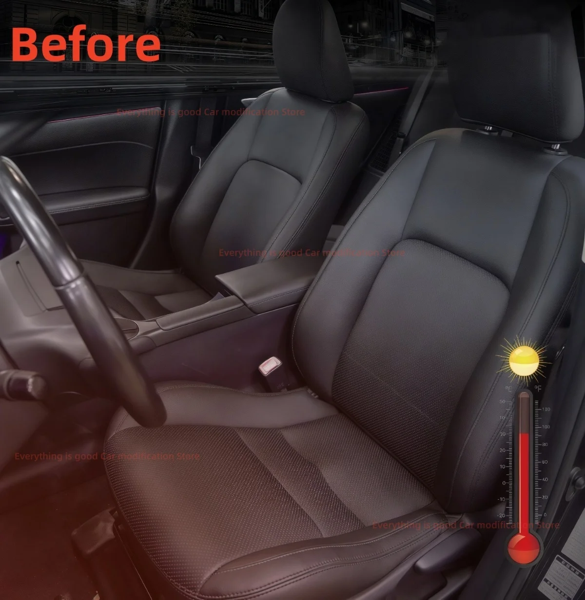 Vehicle-mounted fan Fit for Porsche Macan Cayenne Panamera Seat ventilation Seat Cooling Car Modification Car interior supplies