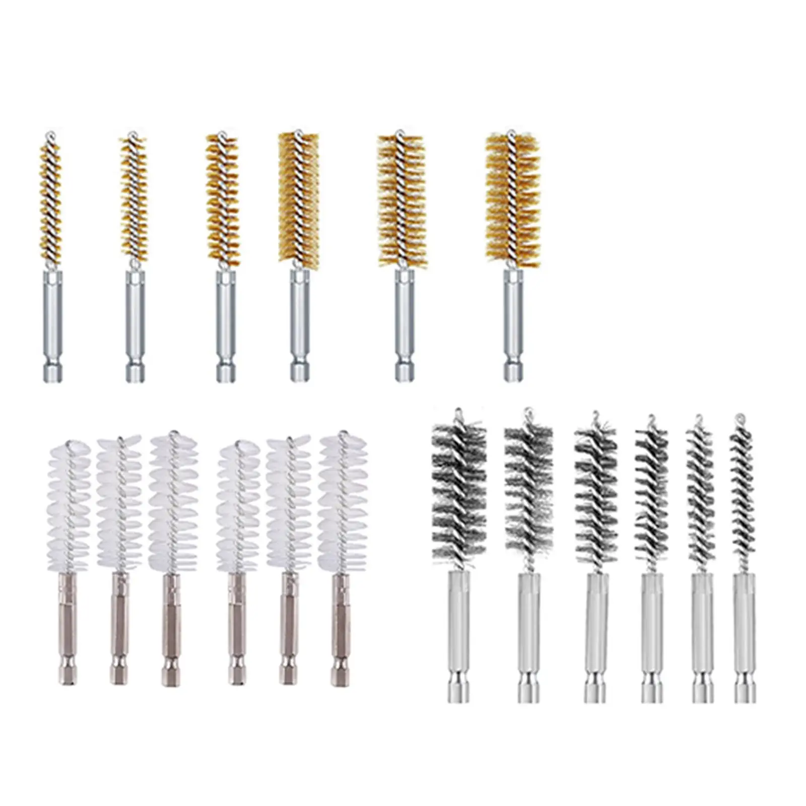 6x Wire Brush for Power Drill Paint Rust Remover Cleaning Polishing Tool for Machinery Auto Screwdriver Brushes