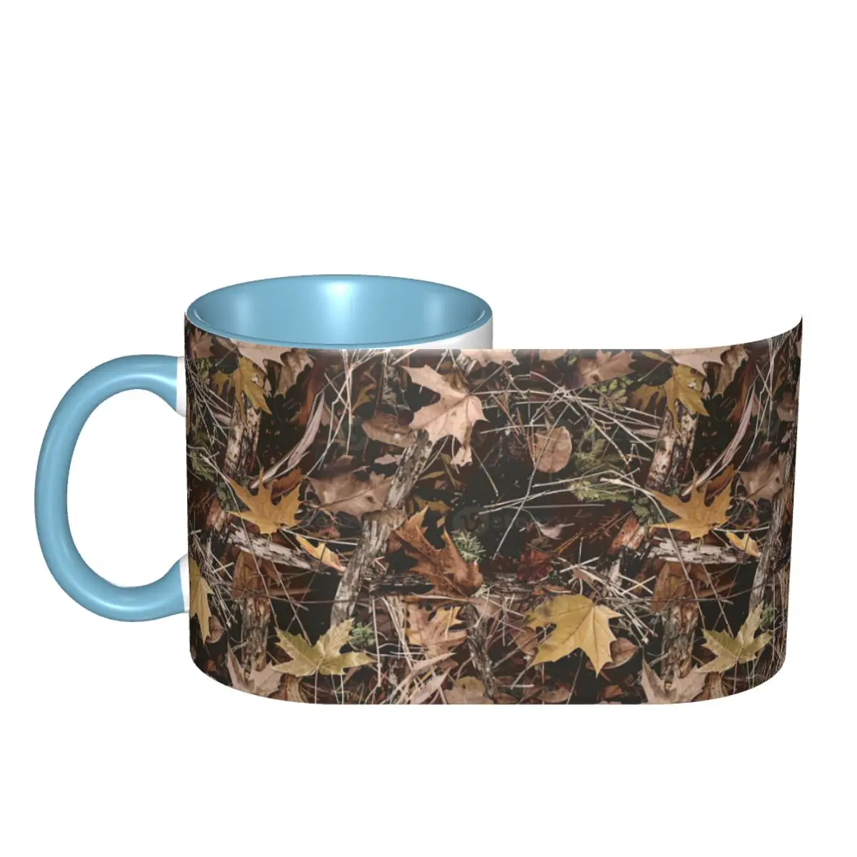 Real Tree Camouflage Mug Funny Ceramic Coffee Cups Tea Mugs Milk Cup Drinkware Gifts for Woman Man DIY Custom
