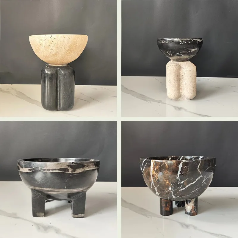 

Modern simple marble decorative ornament melon and fruit restaurant living room dining table model room home melon and fruit