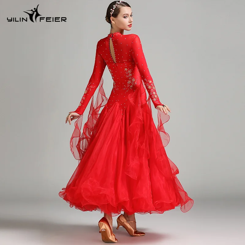 2024 NEW Ballroom Competition Dance Dress Modern Waltz Tango Standard Dress 7002 dance costumes