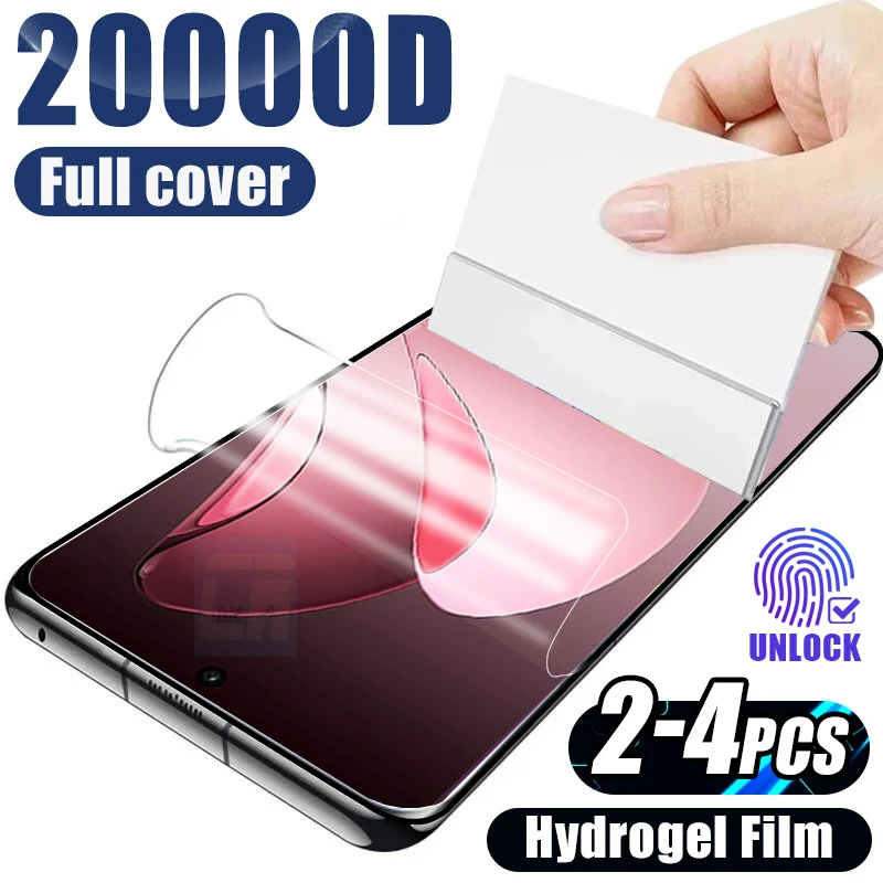 

2/3/4 шт. полностью изогнутая гидрогелевая пленка для Oppo Reno 13 12 11 10 9 8T 5G Защитная пленка для экрана для Reno 6 5 Pro Plus