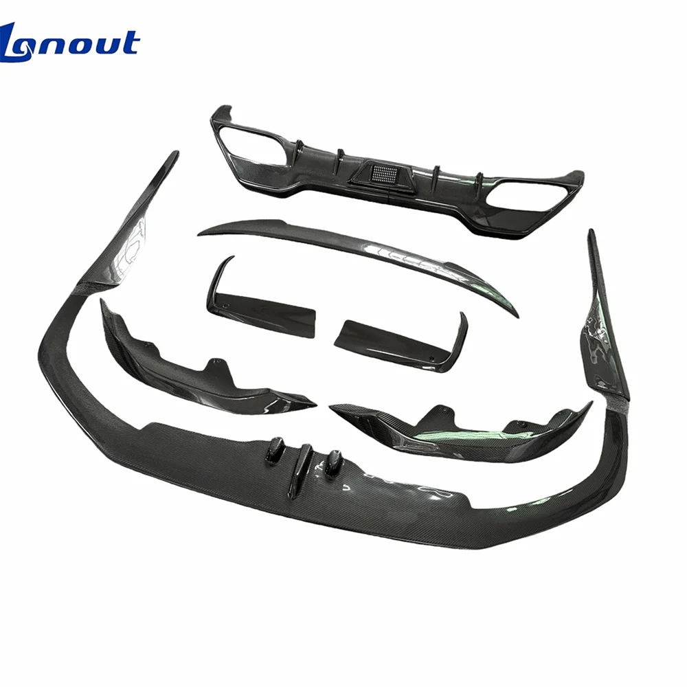 Body Kit for BMW 8 Series Coupe 4 Door G14 G15 G16 2018-2023 Upgrade AC Style Carbon Fiber Front Lip Spoiler