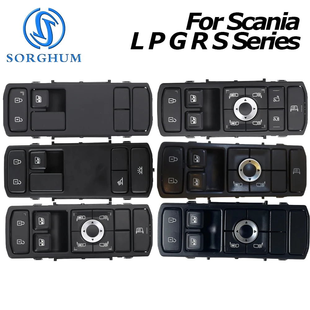 Truck Power Window Switch For Scania L P G R S Series 2569029 2569030 2569024 2569026 2569012 2569010 2398123 2398122 2398125