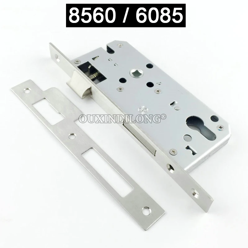 European Mortise Door Lock body 8560/85X60/6085/60X85 Security Anti-theft Door Lockbody Door Lock Repair Parts