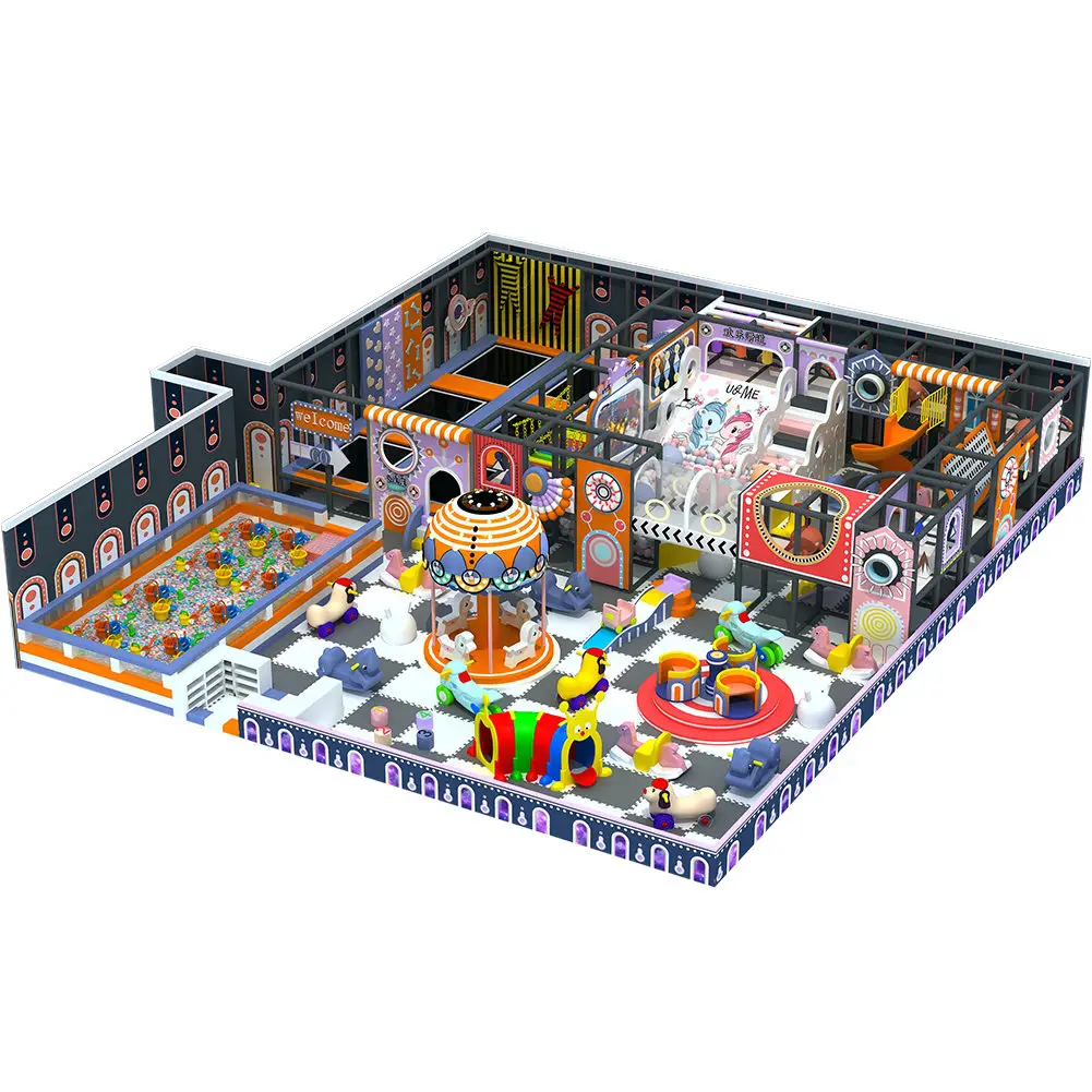 China Manufacturer Fort Naughty World Theme Castle Plastic Adventure Park Indoor Playground