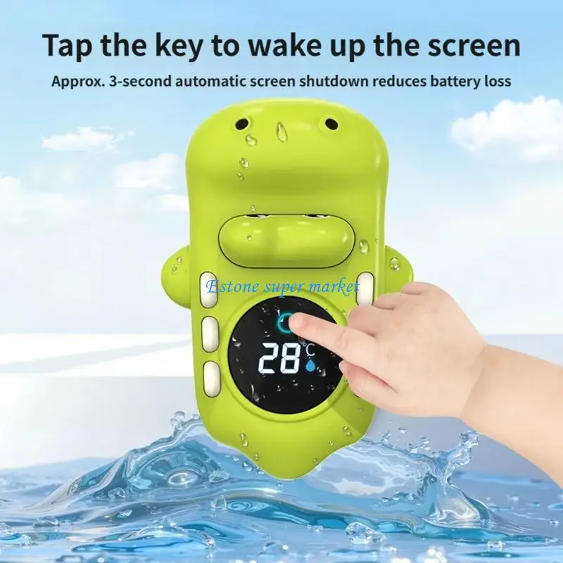 090B Fun Shower Thermometers Toy Auto On Off Temperature Monitor for Kids Bath Time