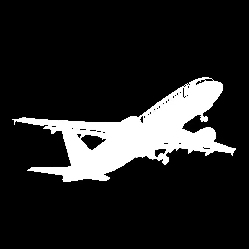 Car Sticker Funny Airplane Flying Is about To Take Off Transparent Vinyl Car Sticker Waterproof Sunscreen Decal PVC,18CM*9CM