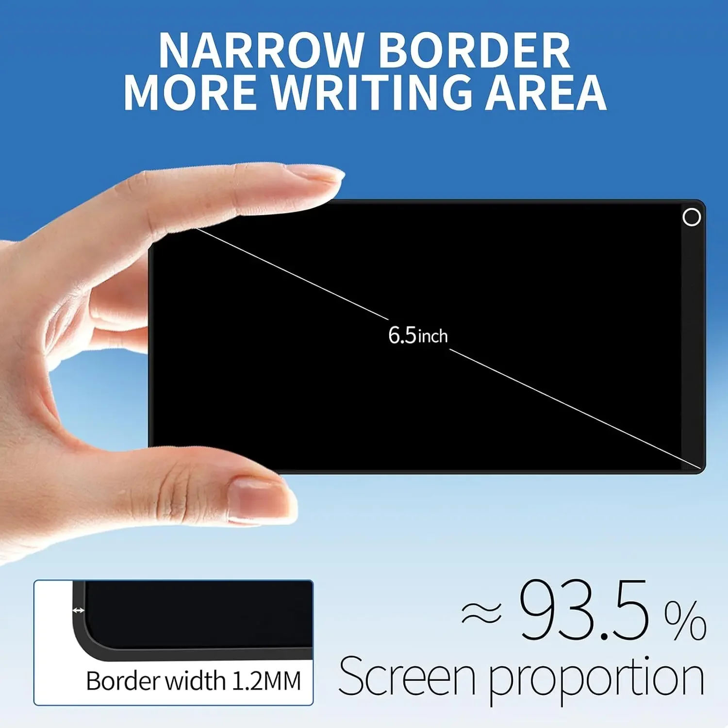 Mini LCD Writing Tablet 6.5 Inch Double Display Erasable Reusable Electronic Drawing Pads Scratchpad for Office and Learning image 4