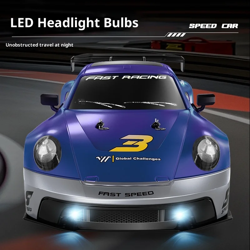 Auto telecomandata ad alta velocità KF28 Proporzione completa 1:16 a quattro ruote motrici Driftable Racing Competition Toy GTR Modello fuoristrada