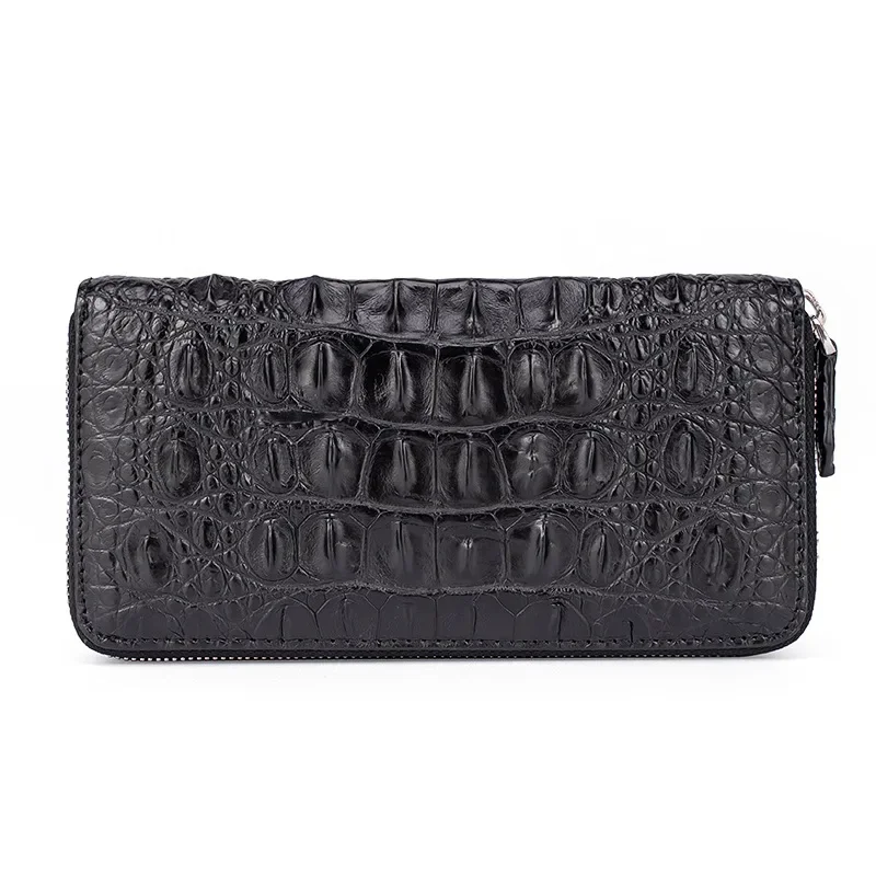 New Fashion Business Men's Alligator Wallets Crocodile Genuine Leather Long Organizer Wallet Men Brand Luxury Card Holder Purse