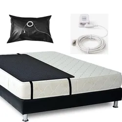 MAXSHARER Grounding Leather Mattress with Grounding pillow case Conductive Leather Earthing mattress sleep mat for Better Sleep