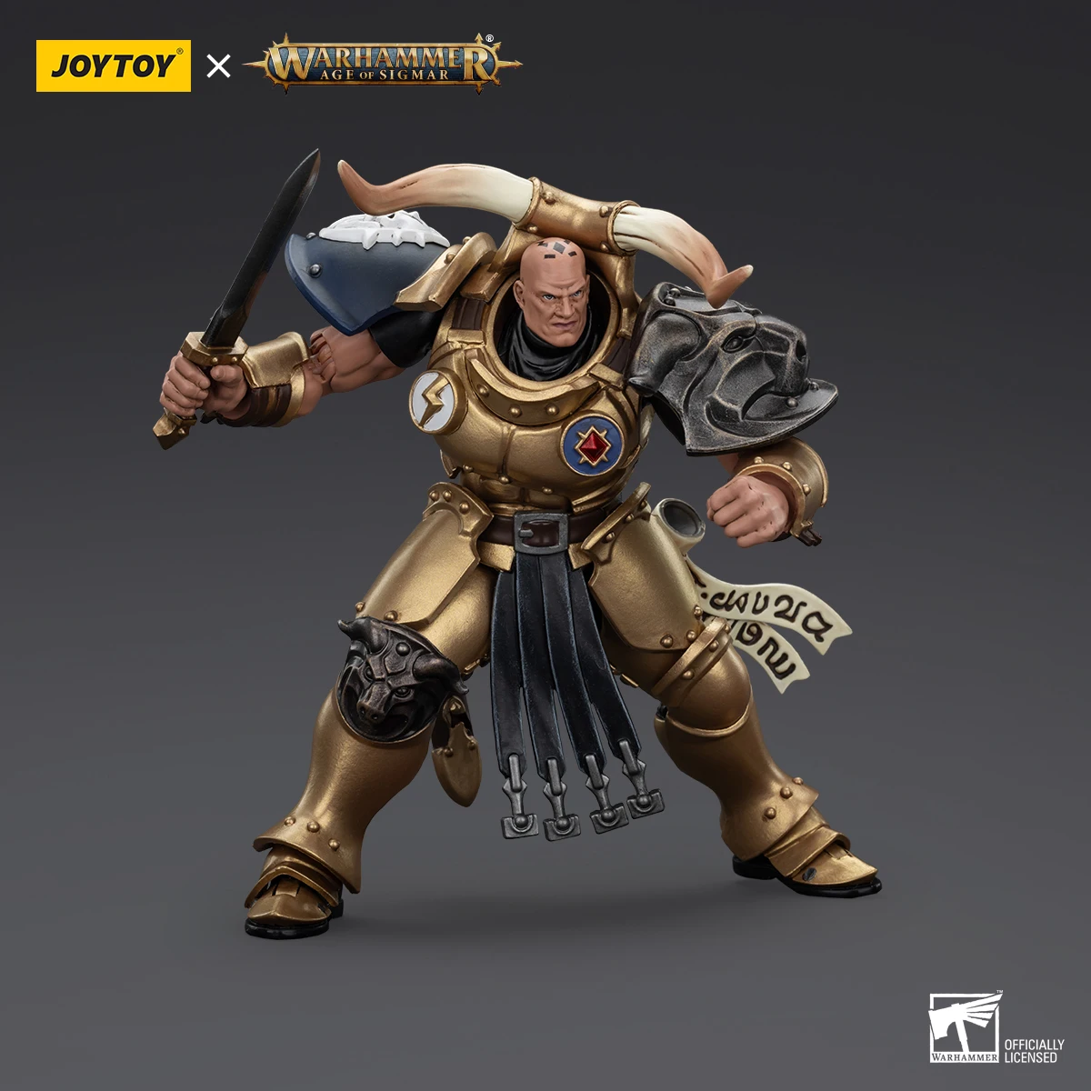 

JOYTOY Warhammer AGE OF SIGMAR Stormcast Eternals The Blacktalons Rostus Oxenhammer Фигурки оригинальное коллекционное украшение