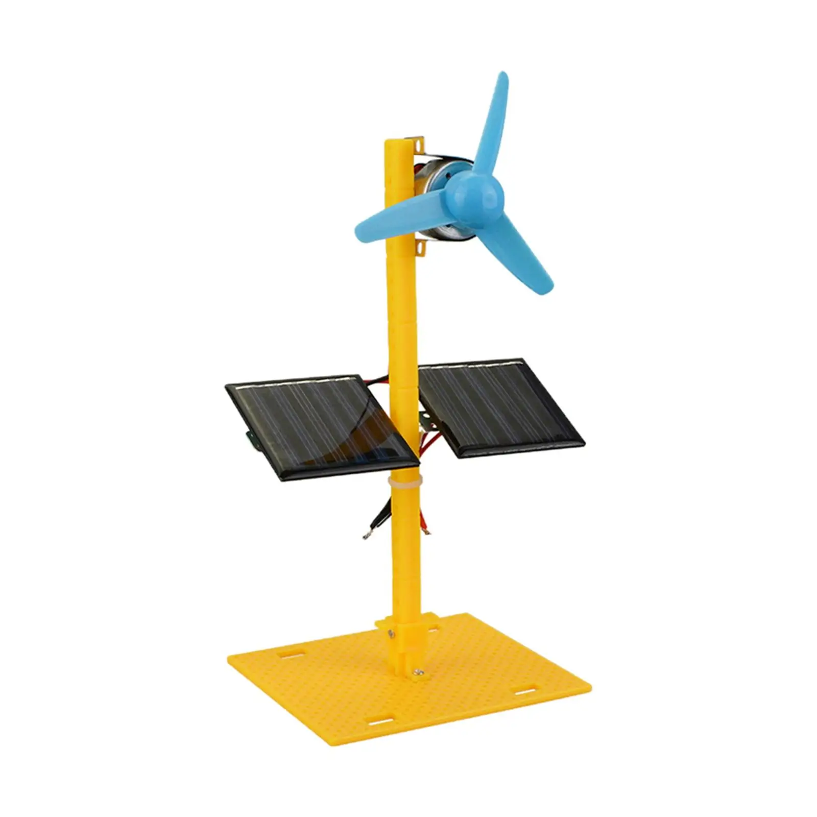 Education DC Motor Physical Circuit Kit DC Motor Learning Gadge Propeller Solar Fans Panel Kit for Classroom Kids Children
