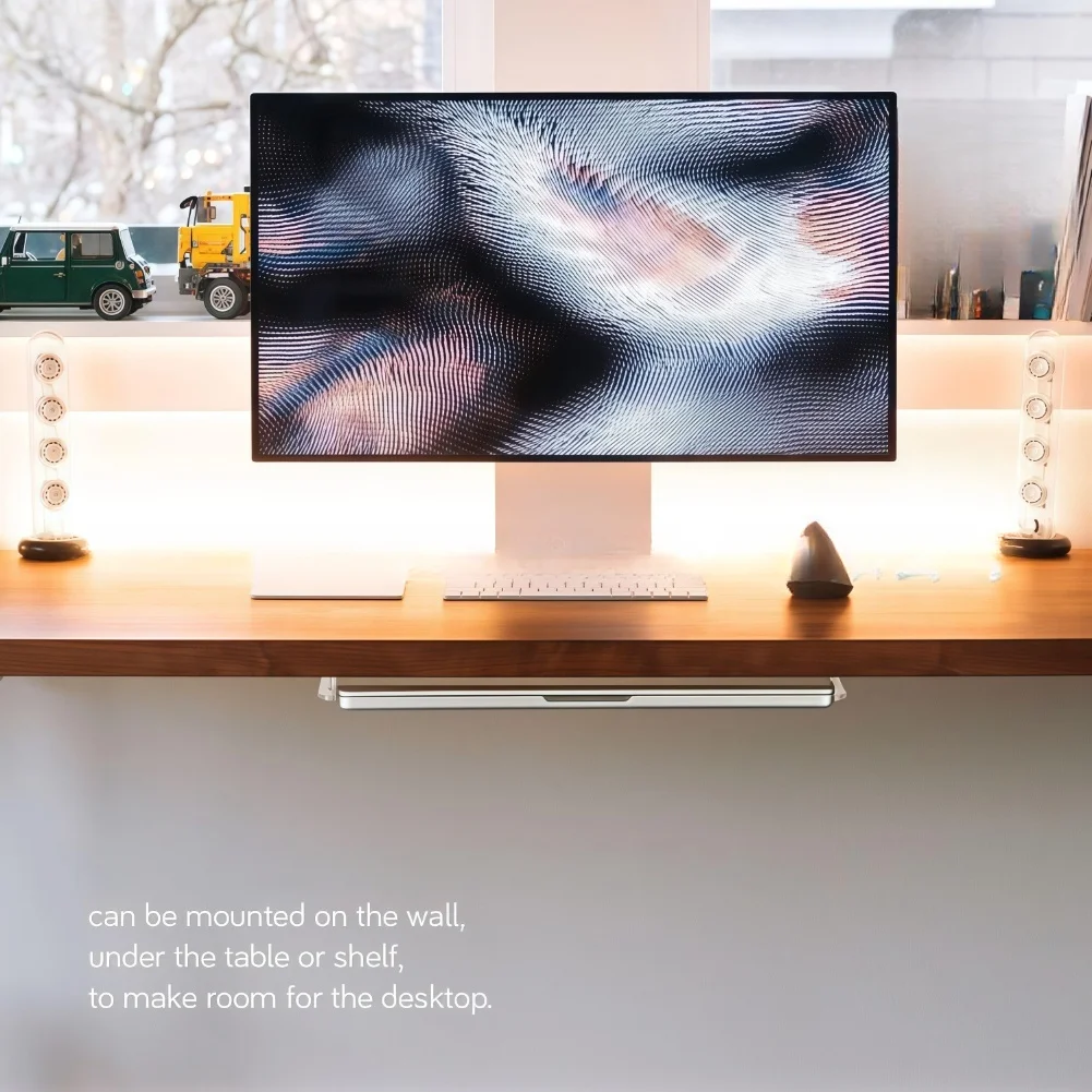 for acrylic Stand Clear for laptop Wall Mount Space-saving Design Dual-mode Mounting Binder Mounting Option For Home Office For