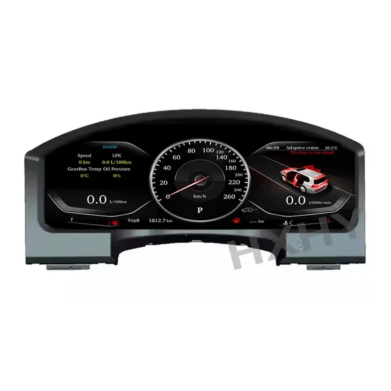 HXHY Latest Original Car Digital Cluster Instrument Speedometer Panel For Land Cruiser 2008-2020 LCD Dashboard Linux system