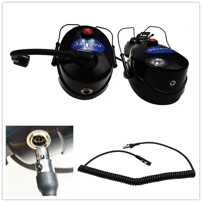 HS-01-XLR Headset for paramotor Helmet, Replace Noise Canceling Headset