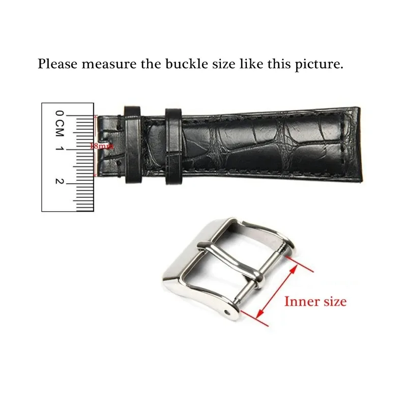 18 20 22 24mm Solid Metal Watch Buckle High Quality Stainless Steel Watch Clasp for Universal Watch Buckle Watch Accessories