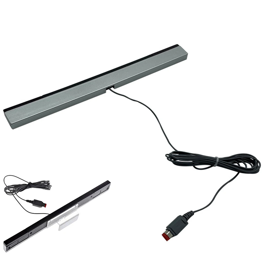 Receptor de Sensor de Movimiento con Cable y Cable de Extensión, Barra de Sensor Remoto con Señal Infrarroja IR para Consola Nintendo Wii Wii U
