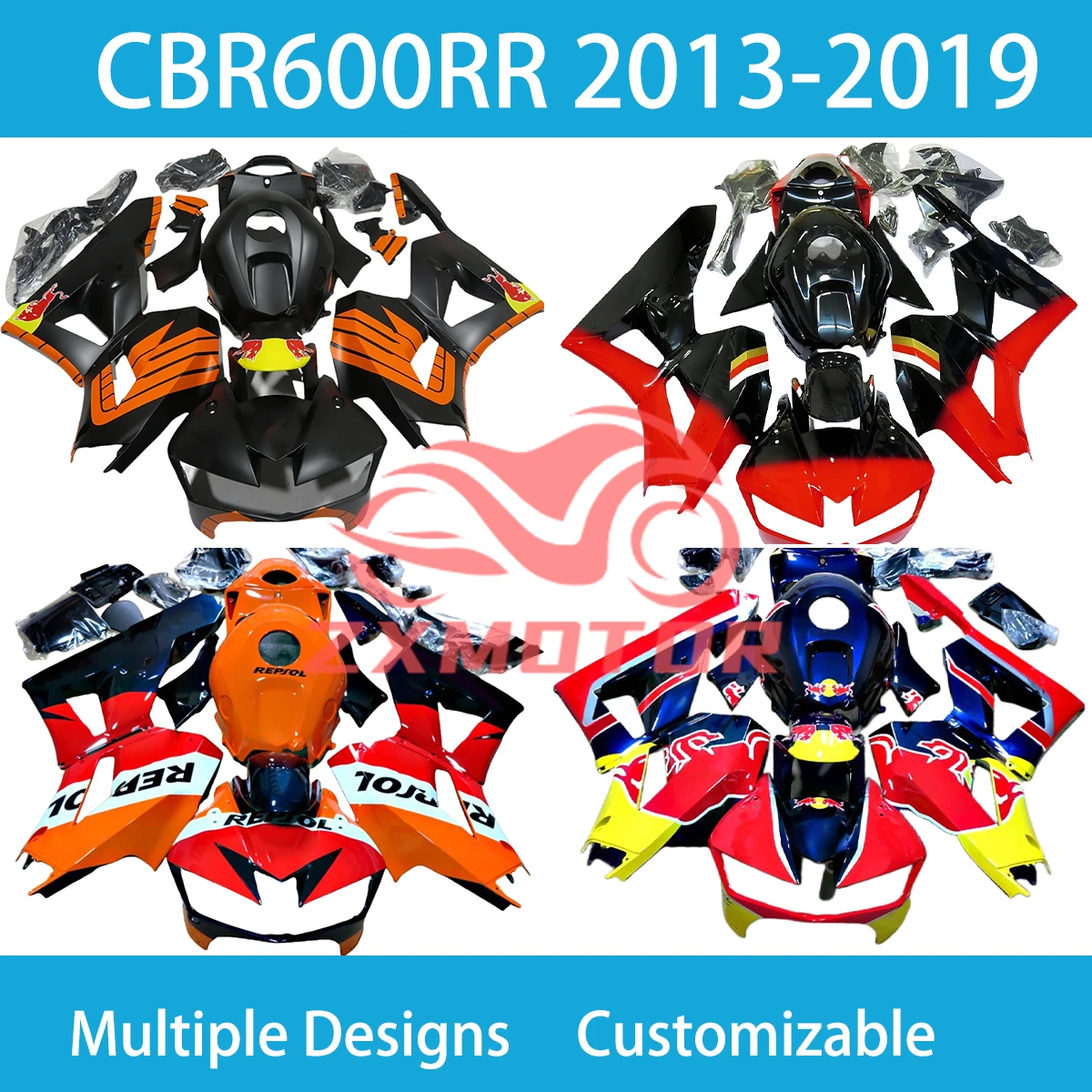 Cool Fairing Kit CBR600RR 2013 2014 2015 2016 2017 2018 2019 Racing Motorcycle Fairings for HONDA CBR 600RR 13 14 15 16-19 New