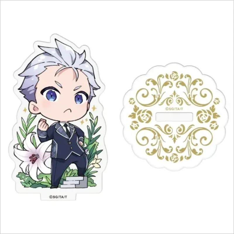 Anime The Beloved Daughter of a Crime Family 10cm Acrylic Stand Figure Francesca Tabletop Decorations Accessories Gifts Keychain