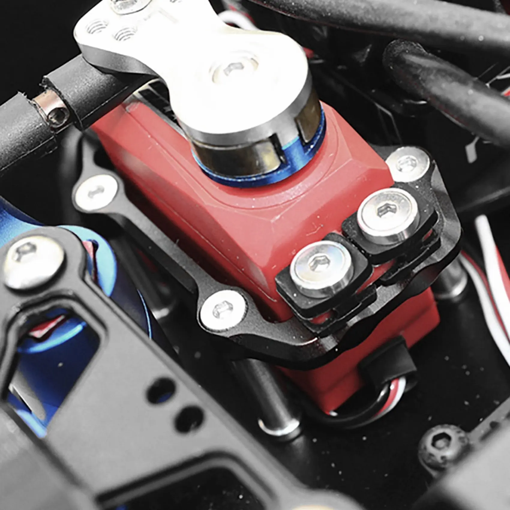 FBIL-2X Metal Steering Servo Mount Set For ARRMA 1/8 KRATON 6S Outcast Senton Talion Typhon BLX RC Car Upgrade Parts,1