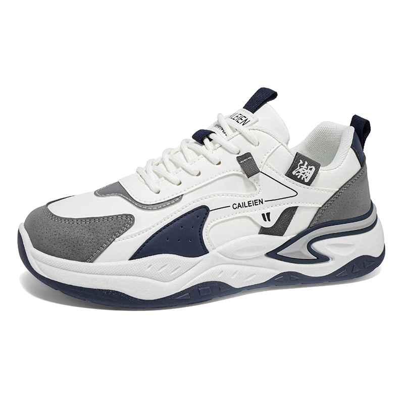 

Новые модные кроссовки больших размеров, повседневные лоферы, мужская обувь, спортивная обувь, стильная подошва с хорошим сцеплением.