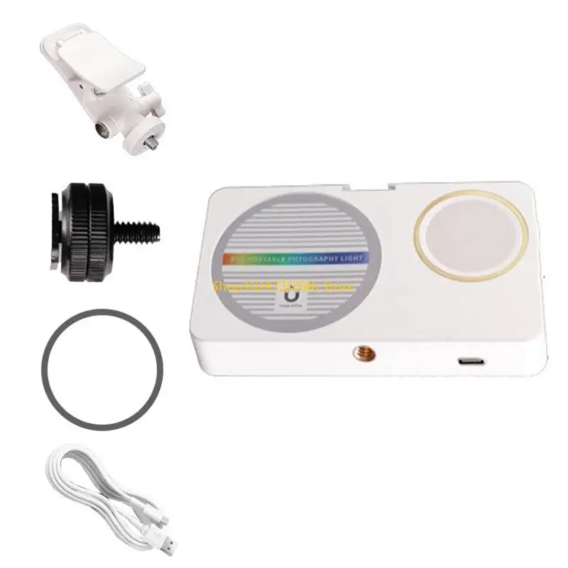 K0EA Карманный аккумуляторный светильник для телефона с магнитной насадкой заполняющий свет для фотографии