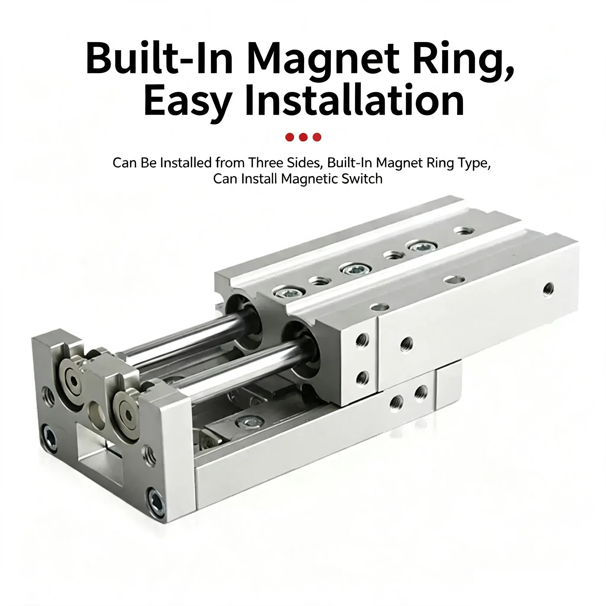 Pneumatic Slide Table Dual Rod Rail Slide Cylinder MXQ6-10 MXQ8-20 MXQ12-30 MXQ16-40 MXQ20-50 MXQ25-75 100 125 Air