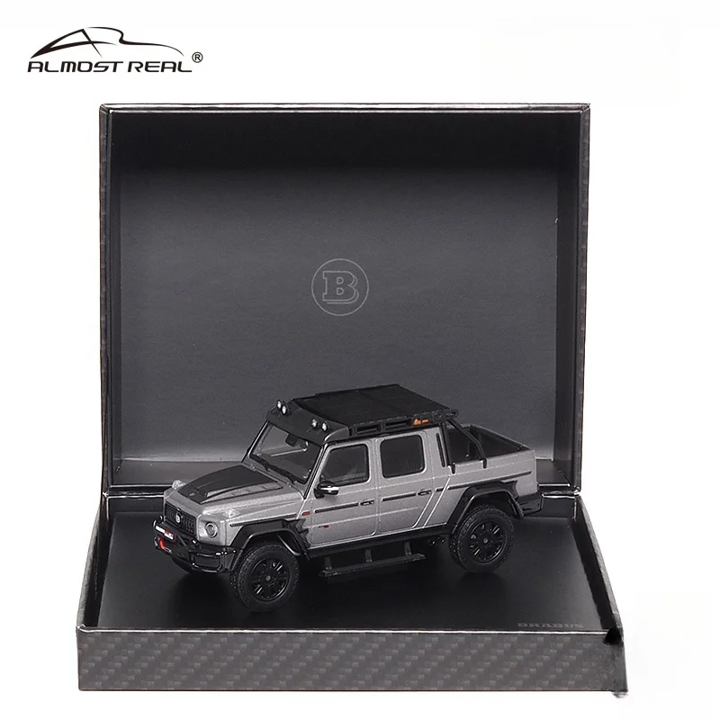 1:43Brabus G800 Adventure XLP Pickup alloy compression shaft miniature model, adult decoration,children's holiday birthday gift