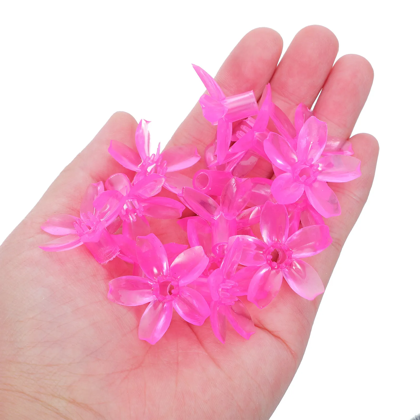 200Pcs Cherry Blossom String Light Covers Transparent Plastic Bulb Shades Soft Diffusion LED Fairy Light Covers Wedding Garden