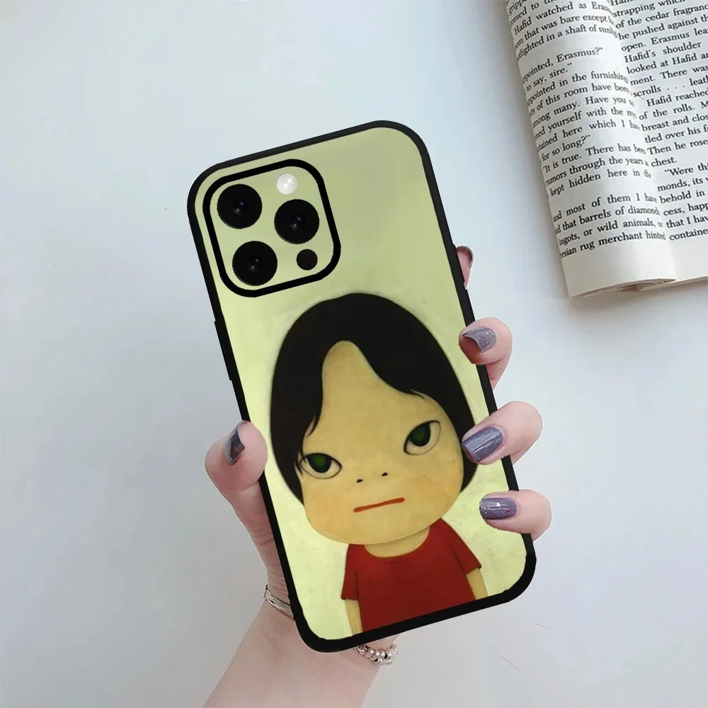 Yoshitomo Nara Art  Phone Case For iPhone Mini 11 12 13 14 15 Pro XS Max X Plus SE XR Shell