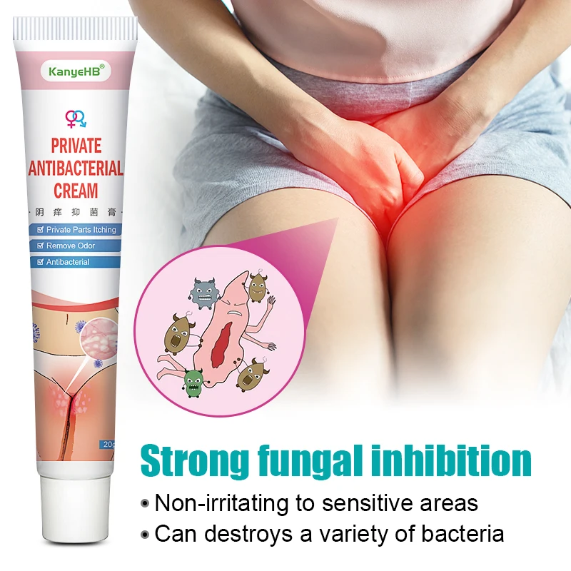 1Pcs Antibacterial Ointment Genital Eczema Private Part Itching Remove Genital Odor Pruritus Dermatitis Herb Medical Cream S065