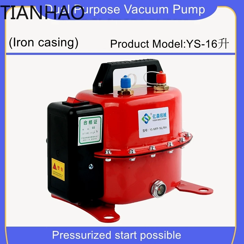 Vacuum Pump for Air Conditioner Refrigerator Repair Tire Inflation Refrigerant Charging HVAC Maintenance Tool for R134a R410a