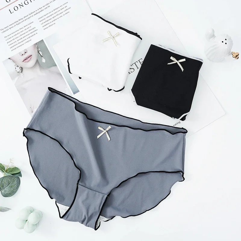 Invisible Panties Women Seamless Briefs Female Underpants Ultra-thin Underwear Panties Solid Comfortable Lingerie Ice Silk