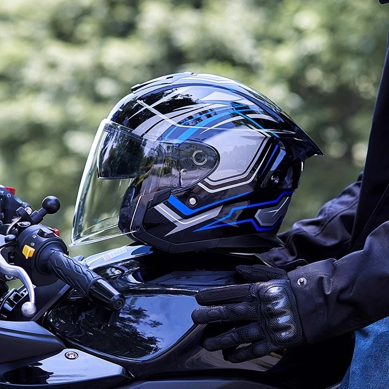 GXT Motorcycle Helmet DOT ECE Certified Four Season Universal Half Helmet Men's and Women's 3/4 Safety Helmet casco moto