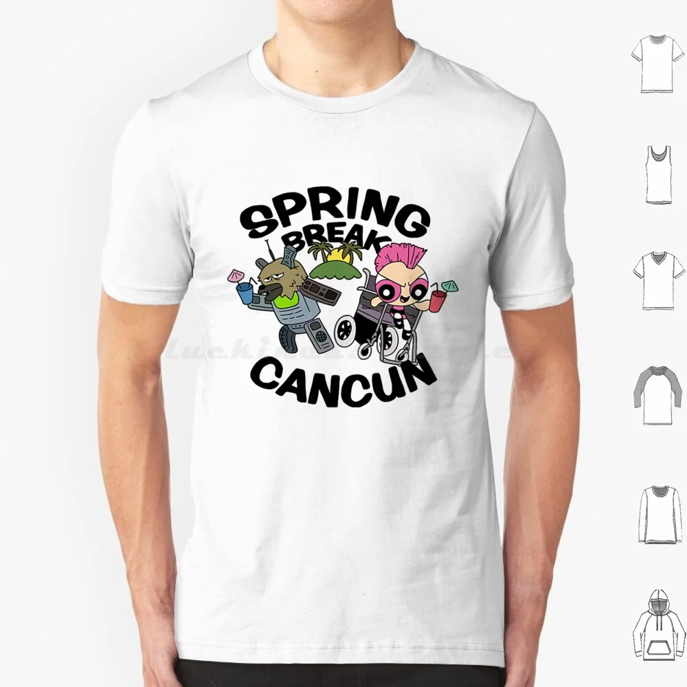 Spring Break Cancun 2003 T Shirt 6xl Cotton Cool Tee Aqua Teen Hunger Force Athf Adult Swim Meatwad Master Shake Aqua Teen