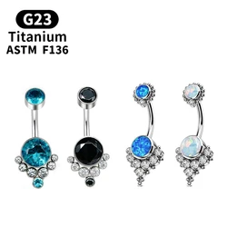 G23 Titanium Piercing Titanium Grade Implante Zirconia Piercing Navel Body Jewelry for Women