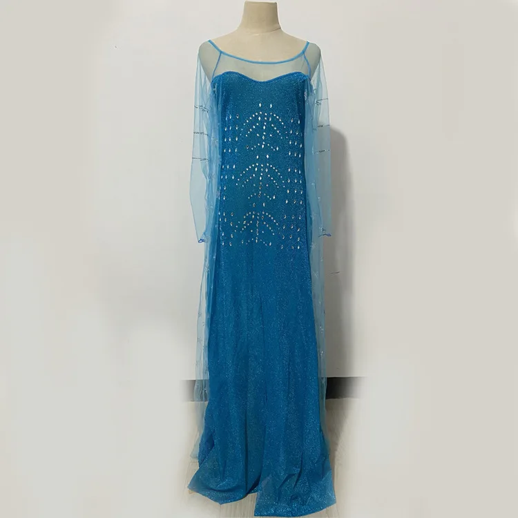 Adulto loween escenario boda Dr Elsa Princ disfraz vestido de noche Ele bola blanca Dr para mujeres