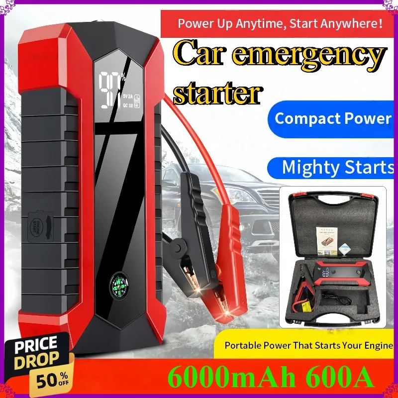 Emergency Starter 12V Car Power Strong Starting Jump Starter Battery Ignition Charging Magic Tool for Vehicles