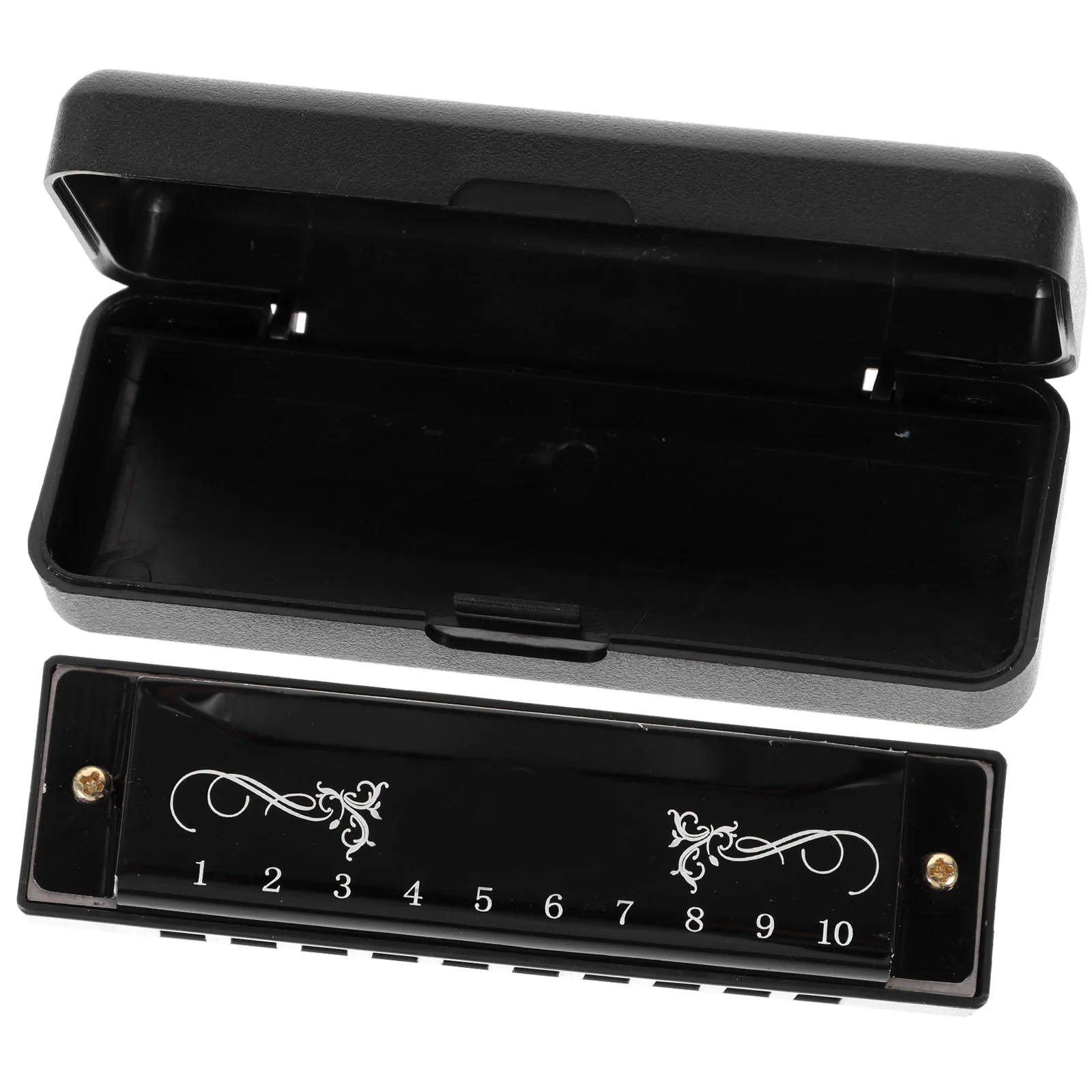 

10 Holes Harmonica For Beginners Portable Music Instrument Student Gift 20 Tones Practice Tool Mouth Organ Musical