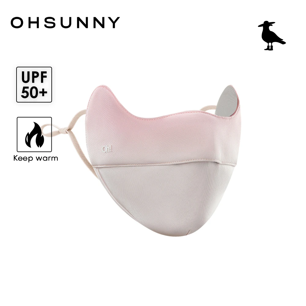 

OHSUNNY Women's Winter Cycling Skiing Masks Gradient Color Face Cover Warm & Breathable Windproof Cold-proof Mask UPF 50+
