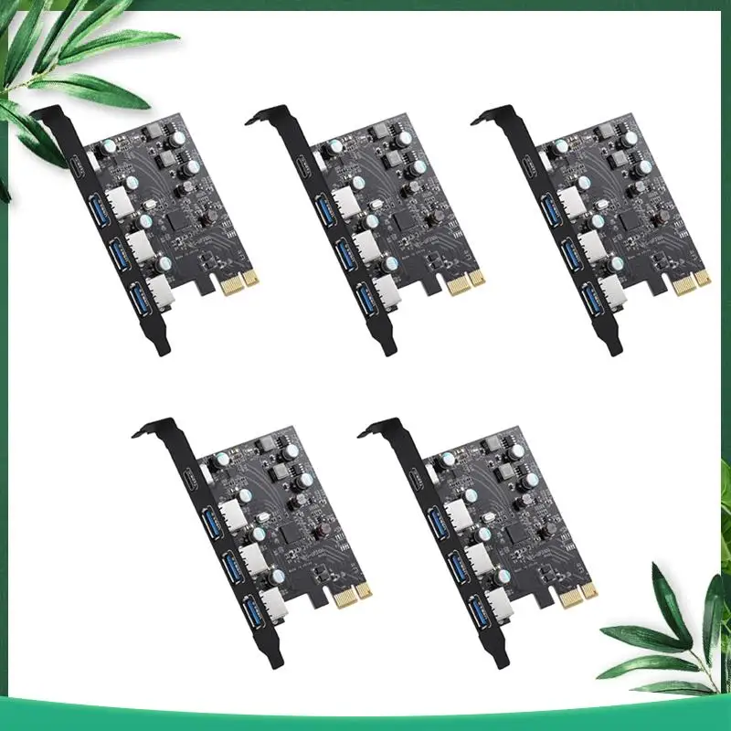 

YSS-5X PCI-E к USB3.0 + карта расширения типа C (карта PCI) 3 порта с суперскоростной картой расширения USB 3.0 PCI для Windows MAC