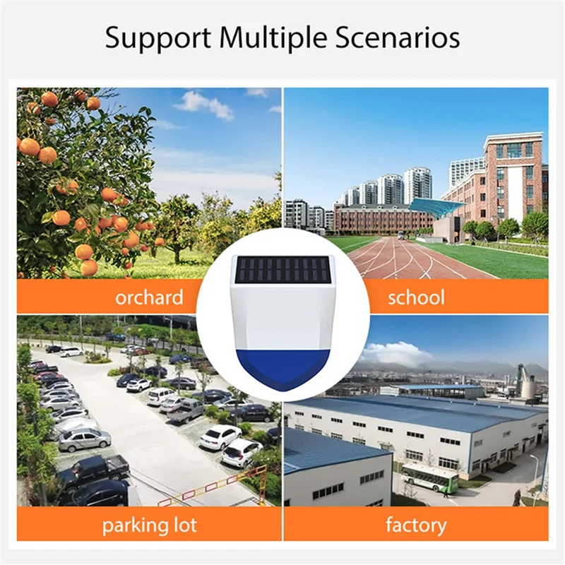 

2X NEO Graffiti Smart Audible Alarm Zigbee Outdoor Sound And Light Alarm Waterproof Solar Sound Light Alarms-[Y06A]
